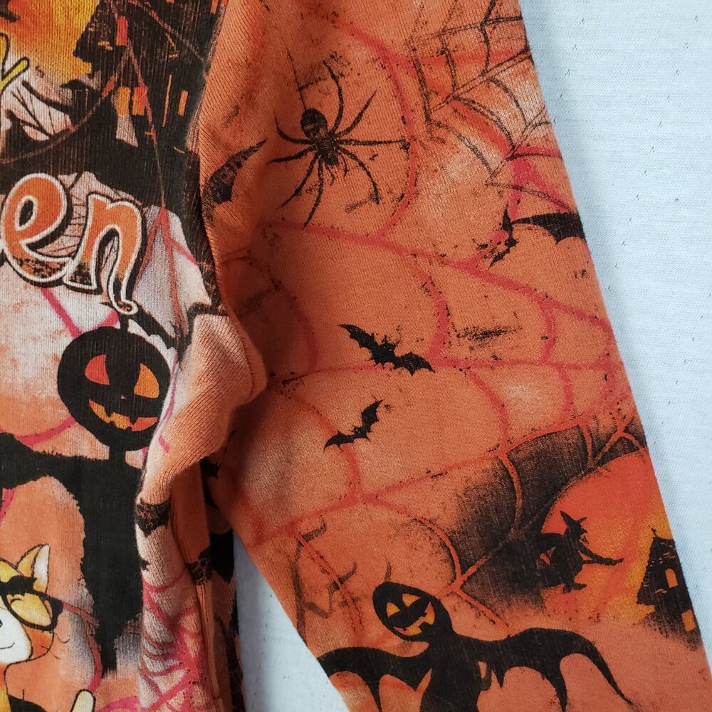 Vintage Cactus Y2K 90s Happy Halloween Shirt Bejeweled All Over Print size S - Picture 10 of 12